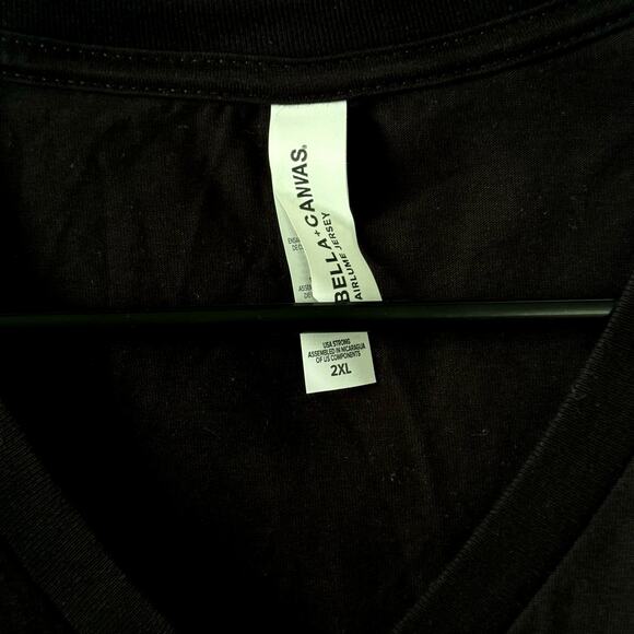 NEW Stabby the Unicorn I Will Cut You T Shirt Black 2XL Men Graphic Print V Neck - Picture 4 of 4